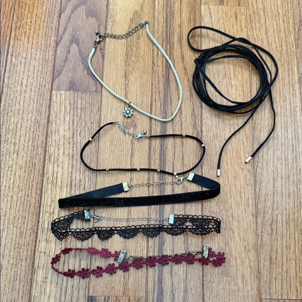 6 choker necklaces